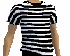 Simple Striped Baggy Tee