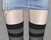 Thigh Socks Grey&Black