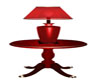Ruby Red Lamp Table