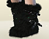 Black Fur Boots