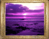 framed purple sunset
