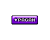 Purple Pagan Tag