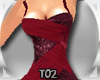 T~XXL Dark Red Dress