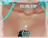 |DRB| TEAL TIP NECKLACE