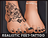 Realistic Feet-Tattoo B