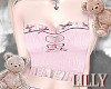 Ange ribbon heart pink