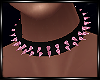 Pink Spiked Collar