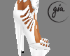 White Gia Heels