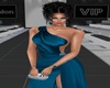 Dark Teal Evening Gown
