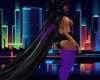Bat Girl Cape Purple