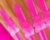 Pink Gummy Nails ♥