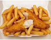 Fish and fries plate