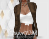 Brown Leather and Tee