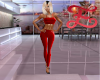 Red Shiny Fitness Outfit