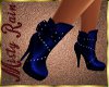 Blue Leather Boots 