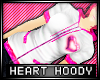 * Heart hoodie - pink