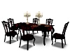 Black Red Dinning Table