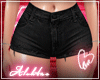 Al's Black Denim Shorts