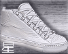 ✘E White Sneakers