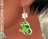 Gold Earring (Green)