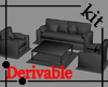 Derivable fashion  sofa