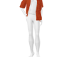 Men's Orange Open Shirt