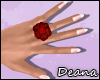 [Diana] Red Glitter Rose