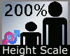 200% Height Scale M