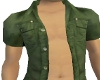 Green Unbuttoned Shirt