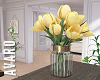 Yellow Tulips in Jar