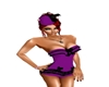 Purple Burlesque Hat