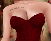 $. Strapless Dress Red