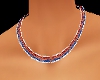 Red,white n blue necklac