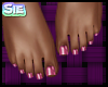 Feet - Pink Metallic