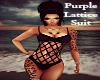 *S* Purple Lattice Suit