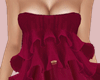 E* Burgundy Ruffle Top