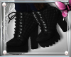 *P Black quilted boots