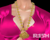 R | gold necklace