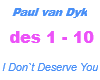 Paul van Dyk / Deserve
