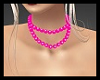 Pearls Necklace Fucshia