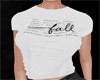 Fall white tshirt