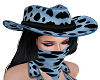 Cow girl Hat blue
