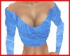 blue back less sweater