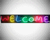 Neon-Color Welcome-sign