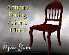 Antq Dining/Game Chr Red