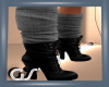 GS Black Boots /Socks