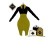 BEUNARZ DRESS BLKGRN