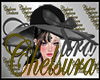 Sombrero negro elegante