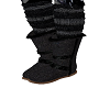 gray fur boots n socks