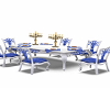 BLUE DINNER TABLE